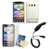 Cbus Wireless White Silicone Case / Skin / Cover, LCD Screen Guard / Protec ....