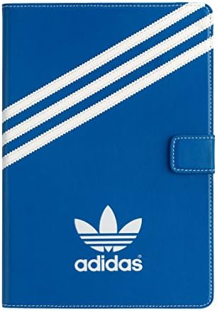 Adidas Originals iPad Mini/Retina durable polycarbonate frame Includes microfibre lining with Built-in Magnetic Button Closure and Multi-Angle Stand Case (Bluebird/White)