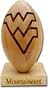West Virginia Mountaineers 5/16 Scale Laser Engraved Wood Football