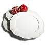 Pinzon Country Crafts Charger Plates, Set of 4, Florentina White