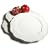 Pinzon Country Crafts Charger Plates, Set of 4, Florentina White