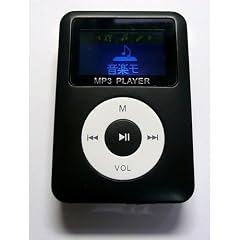 ノーブランド　microSDスロット搭載 スピーカー内蔵MP3プレーヤー　DT-SP08 (ブラック)
