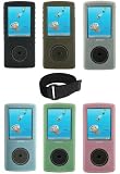 PCMICROSTORE Brand SanDisk Sansa View Premium Silicone Skin Case Cover For Sandisk View 8gb and Sandisk View 16gb - 6 Colors Choices