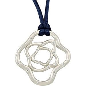 IceCarats Designer Jewelry Sterling Silver 1/5 Ctw Diamond Pendant Or 18 Necklace 18 Inch