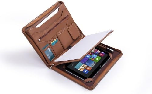 Deluxe Texture-Embossed Padfolio for Microsoft Surface Pro 2 and Letter / A4 Paper