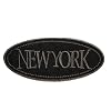 Emblem New York 8 cm * 3,5 cm B�gelbild Aufn�her Applikation schwarz Flicken