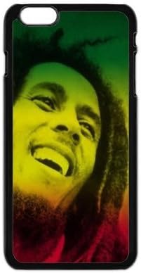 Custom cover Holiday Gifts M-06 Music Band Bob Marley Black Print With Hard Shell Case for iPhone 6/6S Plus 5.5"