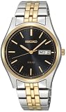 41MK 3ZszjL. SL160  Seiko Mens SNE034 Two Tone Solar Blue Dial Watch