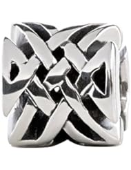 SilveRado(tm) MIB085 Sterling Silver Celtic Truly Knotted Bead / Charm