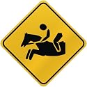 ONLY " HORSE RACING " CROSSING SIGN SPORTS