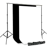 PBL BACKGROUND SUPPORT SYSTEM 9'x15' BLACK WHITE MUSLINS by PBL