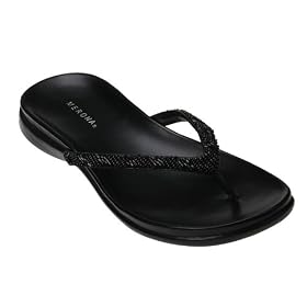 Merona® Winda Beaded Thong Sandals - Black