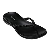Merona Winda Beaded Thong Sandals - Black