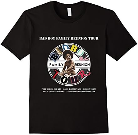 Men's              Bad Boy Family Reunion Tour 2016 Large Black