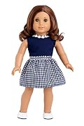Navy taffeta doll dress