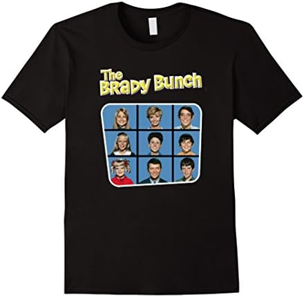 Men's The Brady Bunch TV Show on a Tee Shirt Large Black