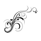 Delicate Heart Cleavage Temporary Tattoo Pack - Two Tats Per Pack