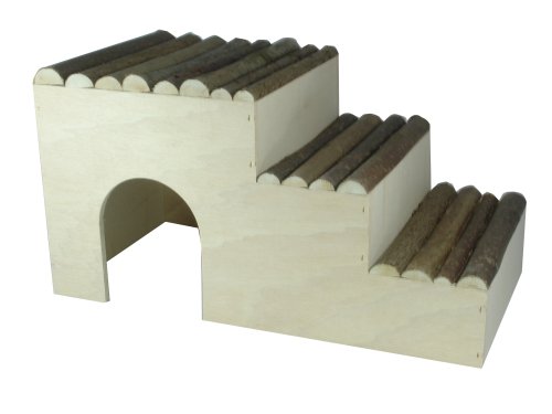 Elmato 10425 Stufenhaus f&uuml;r Nager, mit Naturst&auml;ben Preisvergleich