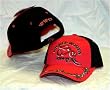 WWC Wicked Women Chopper Cap Biker style Baseball Hat - Magenta Barbed design