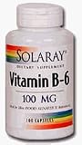 Solaray B 6-100mg 100 mg 100 Cap