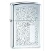 Original Zippo Lighter, High Polished Chrome, Venetian Design