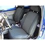 CUSTOM Toyota Camry Seat Covers - FRONT FULL SET: Low Back Buckets w/ Adjustable Headrests (2007-2009) - Neo-Supreme Black w/ Charcoal - Made in the USA