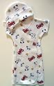 Dalmation and Fire Trucks Preemie and Newborn Gown Set (Four Sizes!)