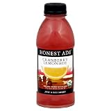 Honest Tea Honest Ade Cranberry Lemonade USDA Organic 16.9 oz. Bottles Case Of 12