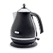 Delonghi Kb03001b Icona Cordless Jug Kettle Onyx Black 3kw