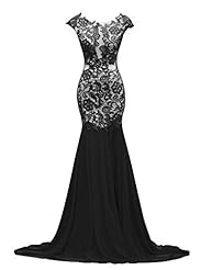 Chiffon Lace Mermaid Evening Dress/Bridesmaid Dress/Prom Dress/Party Dress 