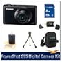 Canon PowerShot S95 10 MP Digital Camera with 3.8x Wide Angle Optical Image Stabilized Zoom and 3.0-Inch inch LCD Premiere Kit With Deluxe DigPro Carrying Case, 3pc. Lens Cleaning Kit, 8 GB Memory Card, Card Reader, & Mini Tripod