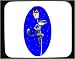 Decorated Mouse Pad with lookout, cat, lamp, post