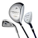 Buy Dunlop Powerlift 3, 1, and 7 Set With Graphite Woods, Hybrid 3, 4-PW Steel - LRH