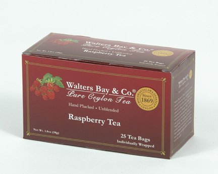 100% Pure Ceylon Raspberry Tea. 25 Enveloped by Ceylon Tea