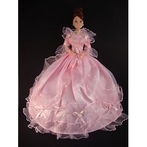 Lovely Pink Gown Fit for a Princess Made to Fit the Barbie Doll Lovely Pink Gown Fit for a Princess Made to Fit the Barbie Doll