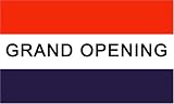 Grand Opening MESSAGE Flag - 3 foot by 5 foot Polyester (NEW)