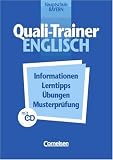 Quali-Trainer Englisch, &Uuml;bungsheft, m - Audio-CD: Informationen, Lerntipps, &Uuml;bungen, Musterpr&uuml;fung - Zur Vorbereitung auf den qualifizierenden Abschluss .. - Mit zus&auml;tzlichen &Uuml;bungen zum neuen Quali! - Kunigunde Fraas, Jane Spiro, Iris Sprankling