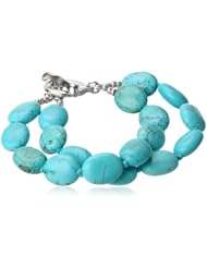Sterling Silver Turquoise Double Strand Bracelet