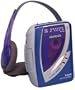 Aiwa HS-TA34 AM/FM Cassette Stereo w/ Auto Reverse & Super Bass (Purple)