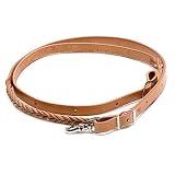 TORY LEATHER Five Plait Braided Harness Leather Roping Reins - Harness Leather - 3/4 X 7'
