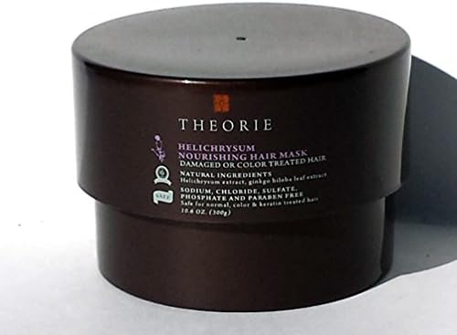 Theorie Helichrysum Nourishing Hair Mask Damaged or Color Treated Hair 10.6 oz