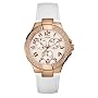 GUESS Women's White-Strap Watch