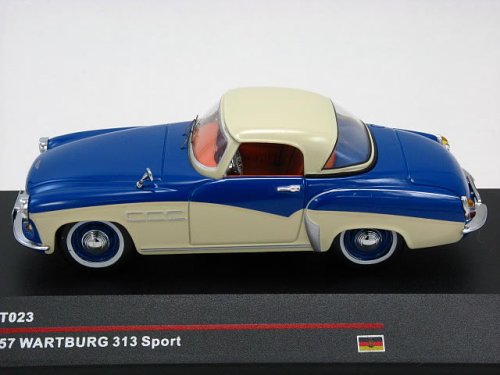 1/43 ワルトブルク 313 スポーツ 57 東ドイツ ブルー/クリーム (IST023)