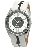 DFactory Men's DFC003ZWB White Label White Dial White Leather Strap Watch
