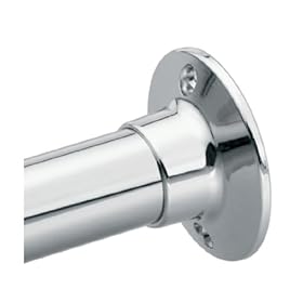  Moen 63-F Donner Shower Rod Flange Set, Chrome