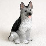 German Shepherd, Silver/Black Tiny Ones Dog Figurines (2 1/2in)