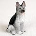 German Shepherd, Silver/Black Tiny Ones Dog Figurines (2 1/2in)