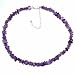 Sterlling Silver Genuine Amethyst Crystal Chip title=