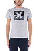 Nike Hurley Camiseta Manga Corta Breezway (Gris Jaspeado)