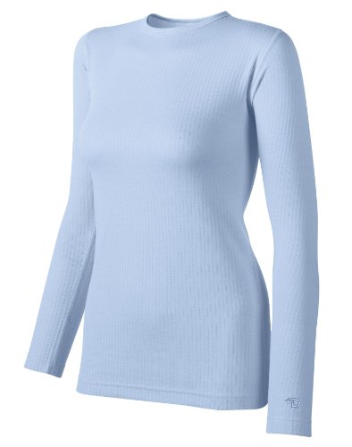 Duofold Women's Mid Weight Wicking Thermal Shirt, Frost, Medium